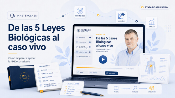 Masterclass De las 5 Leyes Biológicas al caso vivo Masterclass De las 5 Leyes Biológicas al caso vivo para aprender a aplicar la Nueva Medicina Germánica con criterio.